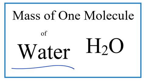 h2o molar mass|mass of h2o in grams.